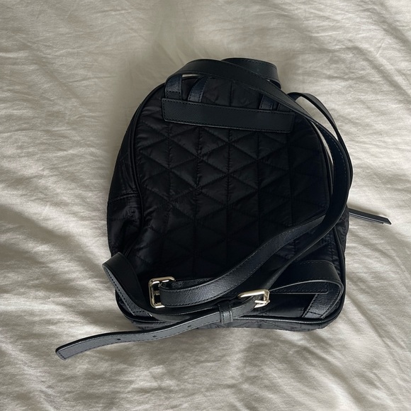 Kate Spade mini black quilted backpack main image 4